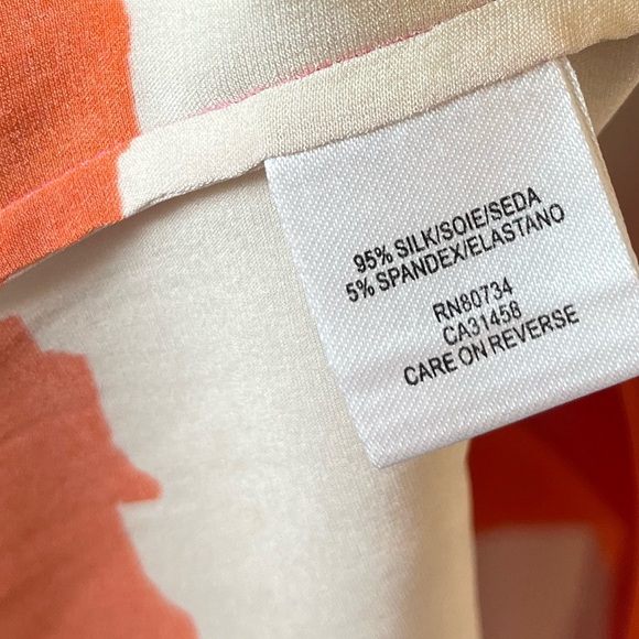 BCBGMAXZARIA 100 % Silk Colorful Women's Top Small - Picture 7 of 10